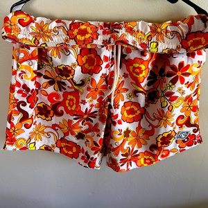 sunny day orange beach shorts